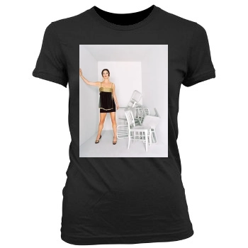 Catherine Zeta-Jones Women's Junior Cut Crewneck T-Shirt