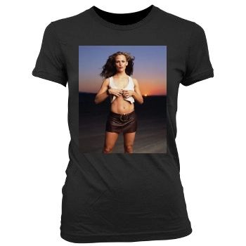 Jennifer Garner Women's Junior Cut Crewneck T-Shirt