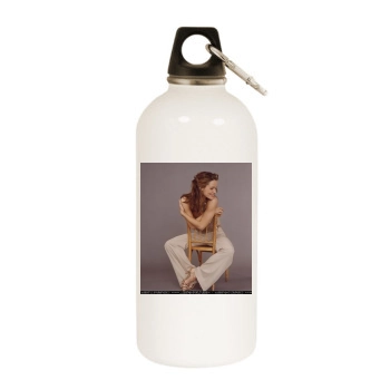 Jennifer Garner White Water Bottle With Carabiner