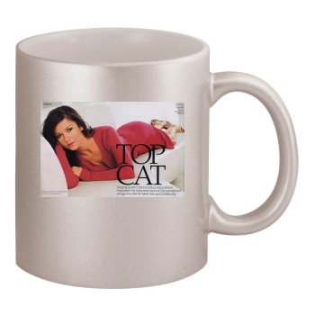 Catherine Zeta-Jones 11oz Metallic Silver Mug