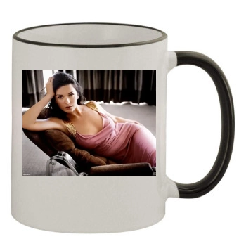 Catherine Zeta-Jones 11oz Colored Rim & Handle Mug