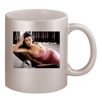 Catherine Zeta-Jones 11oz Metallic Silver Mug