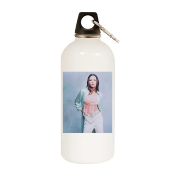 Catherine Zeta-Jones White Water Bottle With Carabiner