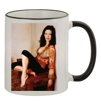 Catherine Zeta-Jones 11oz Colored Rim & Handle Mug