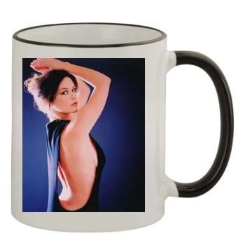 Catherine Zeta-Jones 11oz Colored Rim & Handle Mug