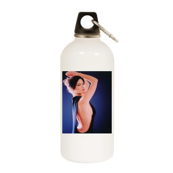 Catherine Zeta-Jones White Water Bottle With Carabiner