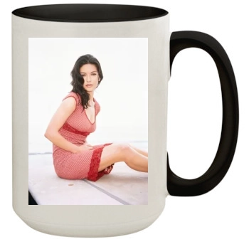 Catherine Zeta-Jones 15oz Colored Inner & Handle Mug