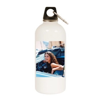 Catherine Zeta-Jones White Water Bottle With Carabiner