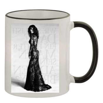 Catherine Zeta-Jones 11oz Colored Rim & Handle Mug