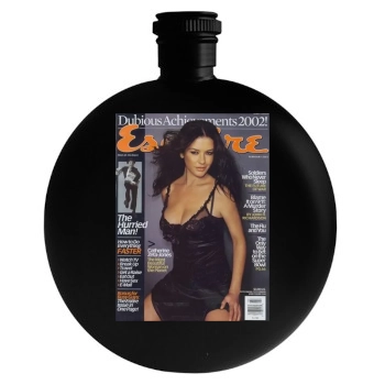 Catherine Zeta-Jones Round Flask