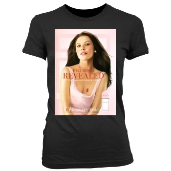 Catherine Zeta-Jones Women's Junior Cut Crewneck T-Shirt