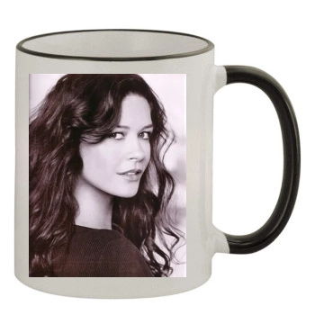 Catherine Zeta-Jones 11oz Colored Rim & Handle Mug