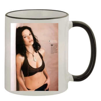 Catherine Zeta-Jones 11oz Colored Rim & Handle Mug