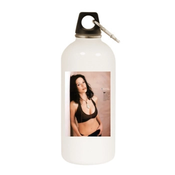 Catherine Zeta-Jones White Water Bottle With Carabiner