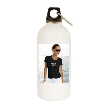 Catrinel Menghia White Water Bottle With Carabiner