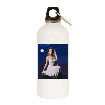 Celine Dion White Water Bottle With Carabiner