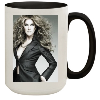 Celine Dion 15oz Colored Inner & Handle Mug