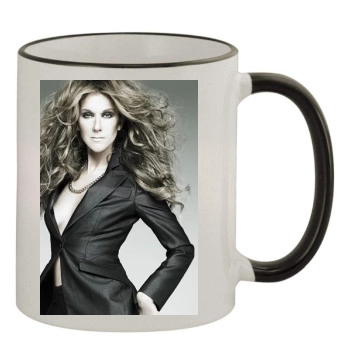 Celine Dion 11oz Colored Rim & Handle Mug