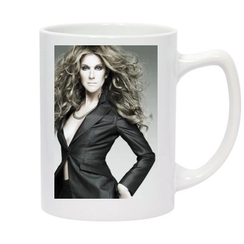 Celine Dion 14oz White Statesman Mug