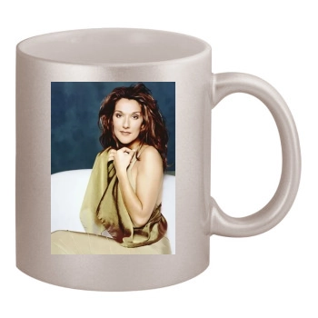 Celine Dion 11oz Metallic Silver Mug