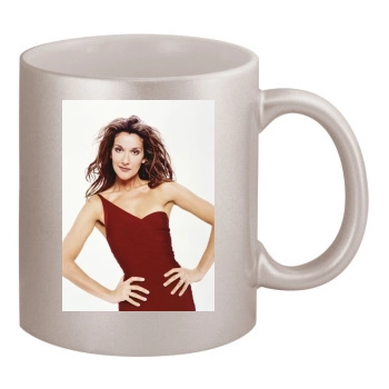 Celine Dion 11oz Metallic Silver Mug