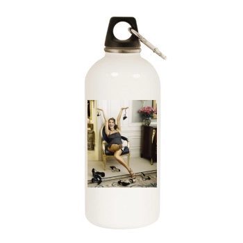 Celine Dion White Water Bottle With Carabiner