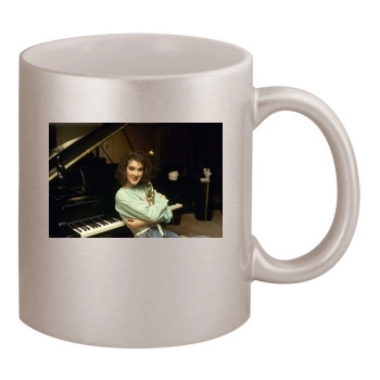 Celine Dion 11oz Metallic Silver Mug