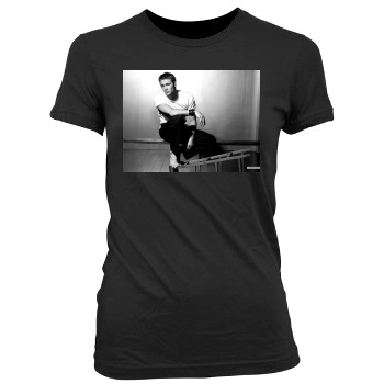 Chad Michael Murray Women's Junior Cut Crewneck T-Shirt