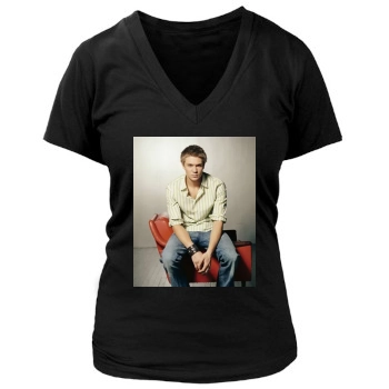 Chad Michael Murray Women's Deep V-Neck TShirt