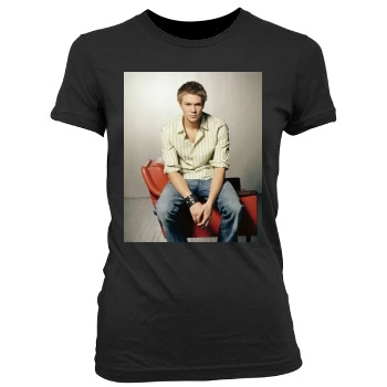 Chad Michael Murray Women's Junior Cut Crewneck T-Shirt