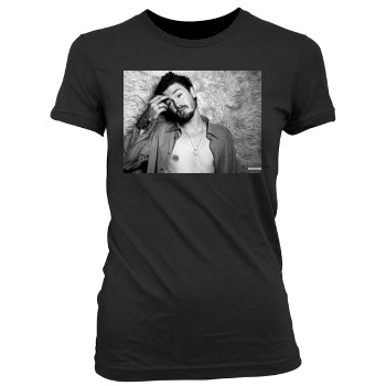 Chad Michael Murray Women's Junior Cut Crewneck T-Shirt