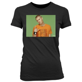 Chad Michael Murray Women's Junior Cut Crewneck T-Shirt