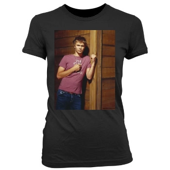 Chad Michael Murray Women's Junior Cut Crewneck T-Shirt