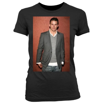 Channing Tatum Women's Junior Cut Crewneck T-Shirt