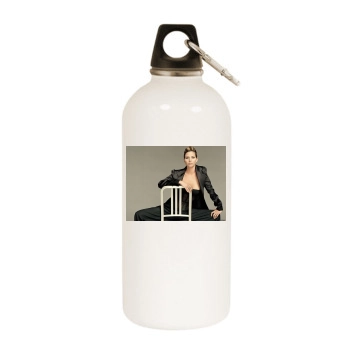 Charisma Carpenter White Water Bottle With Carabiner