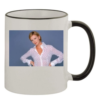 Charlize Theron 11oz Colored Rim & Handle Mug