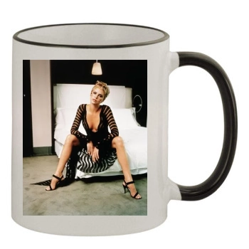 Charlize Theron 11oz Colored Rim & Handle Mug