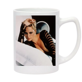 Charlize Theron 14oz White Statesman Mug