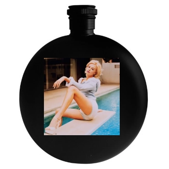 Charlize Theron Round Flask