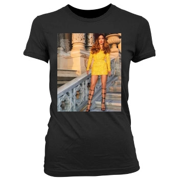 Jennifer Lopez Women's Junior Cut Crewneck T-Shirt