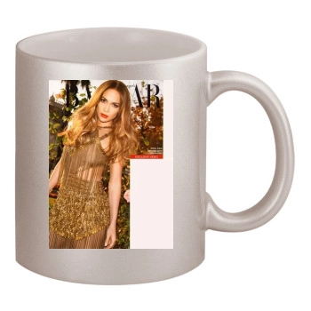 Jennifer Lopez 11oz Metallic Silver Mug