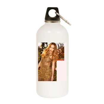 Jennifer Lopez White Water Bottle With Carabiner