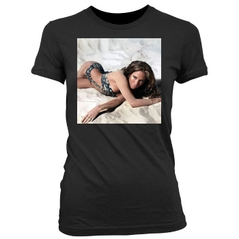 Jennifer Lopez Women's Junior Cut Crewneck T-Shirt