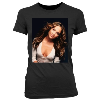 Jennifer Lopez Women's Junior Cut Crewneck T-Shirt