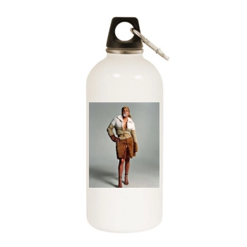 Jennifer Lopez White Water Bottle With Carabiner