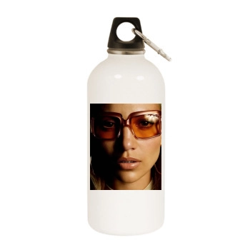 Jennifer Lopez White Water Bottle With Carabiner