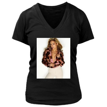 Jennifer Lopez Women's Deep V-Neck TShirt