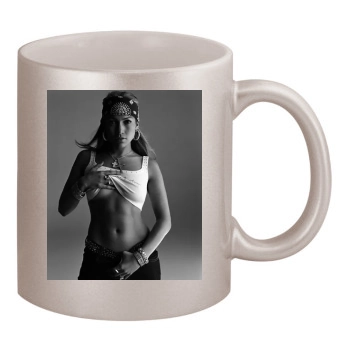 Jennifer Lopez 11oz Metallic Silver Mug