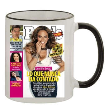 Jennifer Lopez 11oz Colored Rim & Handle Mug