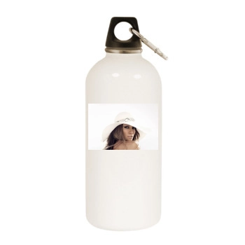 Jennifer Lopez White Water Bottle With Carabiner